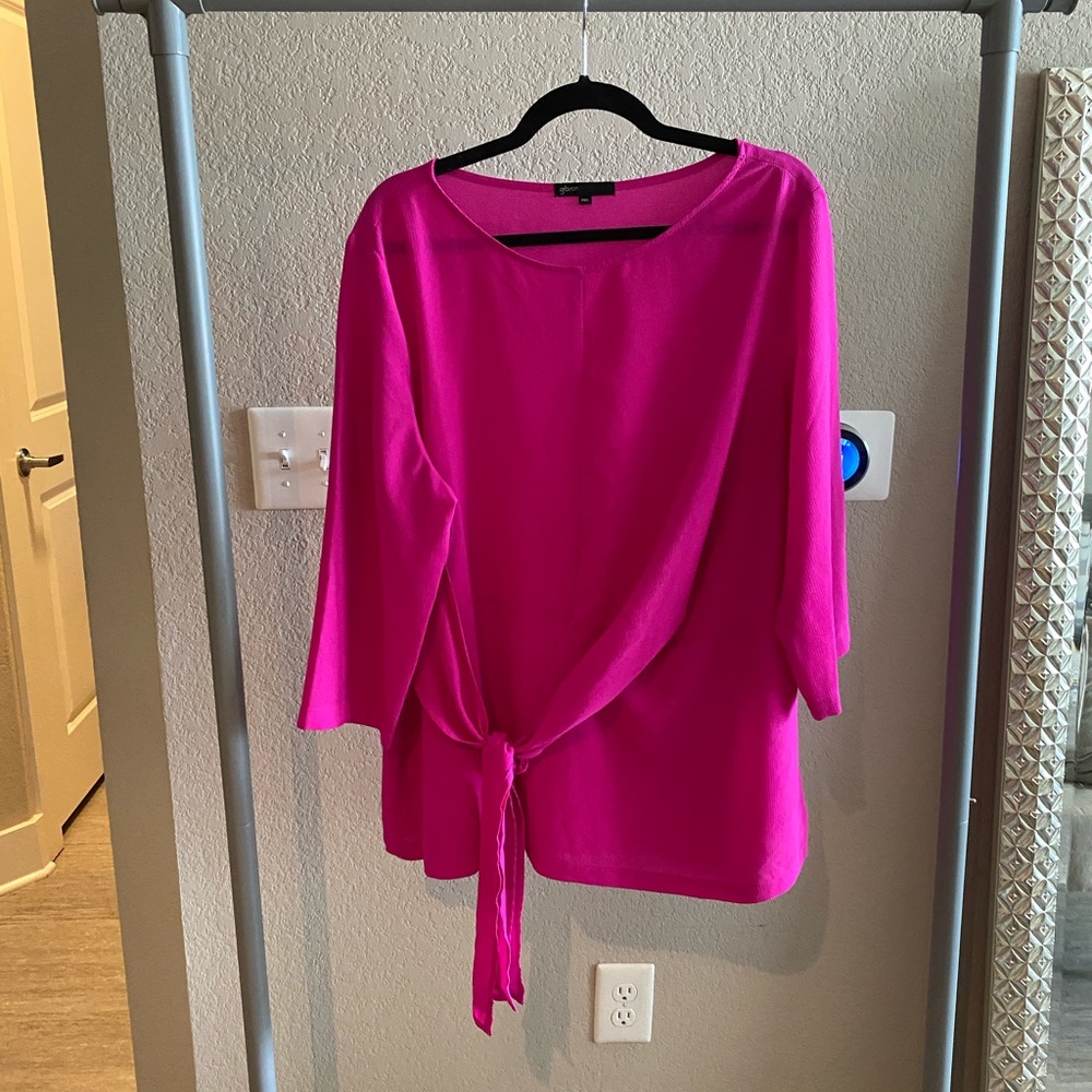 Hot pink blouse